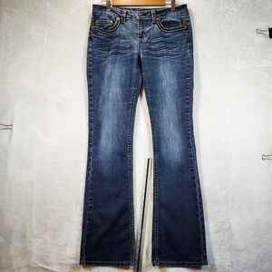 YMI Jeans Women's Bootcut Jeans Blue‎ Denim Stretch Size 9